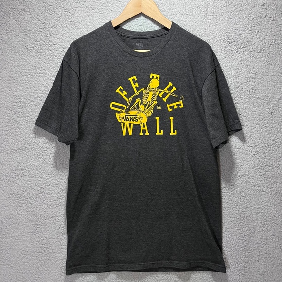 Vans Other - Vans Off The Wall Skeleton Tee Dark Grey Short Sleeve Men Large
